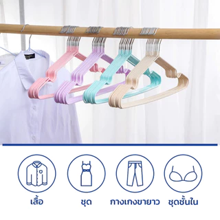 ไม้แขวนเสื้อ (ซื้้อ 20 แถม 20) ไม้แขวนเสื้อขายตรงจากโรงงาน ราคาส่ง ไม้แขวนเสื้อเคลือบซิลิโคลนกันลื่น ผู้ใหญ่ 40ซ