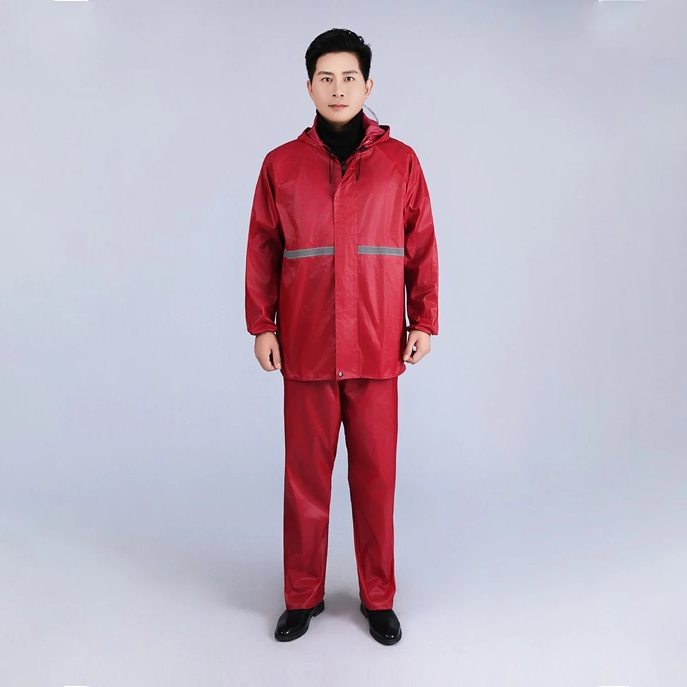 ชุดกันฝนผู้ชาย เสื้อ + กางเกง แฟชั่น กันน้ำดี thumbnail 9