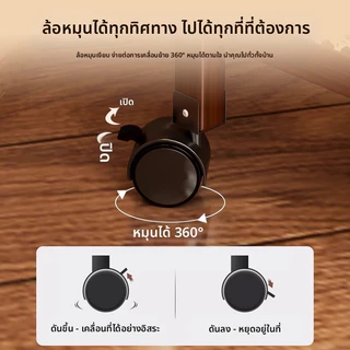 ชั้นวางรถเข็น ไม้ รถเข็นขนม ชั้นวางเก็บของ ชั้นวางของแบบรถเข็น 3 ชั้น เคลื่อนที่ได้ อเนกประสงค์ ประหยัดพื้นที่