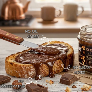 เนยถั่วอัลมอนด์ คลีน ดาร์กช็อกโกแลต DarkChocolate Almond Butter180กรัม |ไม่เติมน้ำตาล |ผลิตวันต่อวัน