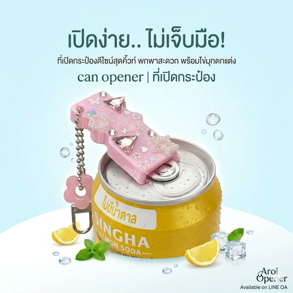 พวงกุญแจที่เปิดกระป๋อง - can opener keychain [handmade]