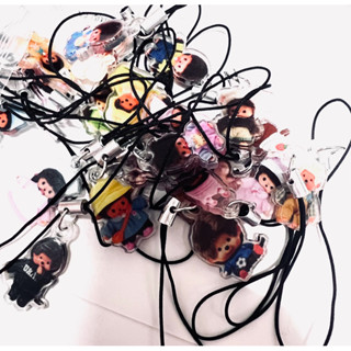 พวงห้อยโทรศัพท์ม่อนชิชิ monchhichi อะคริลิคขนาด1.5-2cm คละลา…