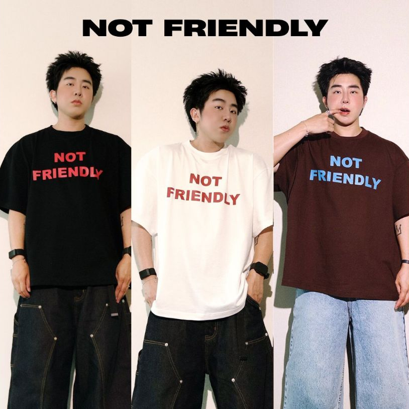 QCLOTH : NOT FRIENDLY BOXY OVERSIZE ส่งด่วนในวัน!!