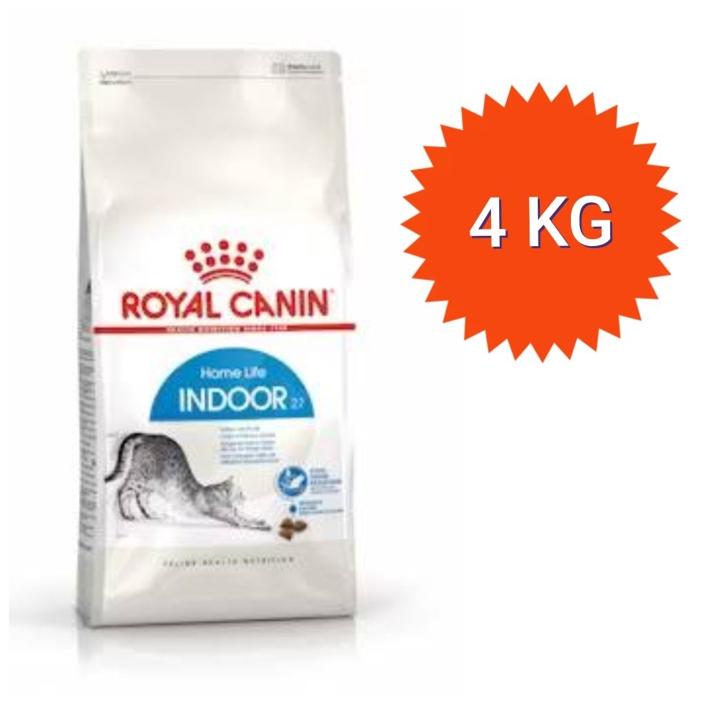 [Indoor 4kg] Royal Canin รอยัลคานิน แมวเลี้ยงในบ้าน1ปีขึ้นไป ขนาด 4 กิโลกรัม