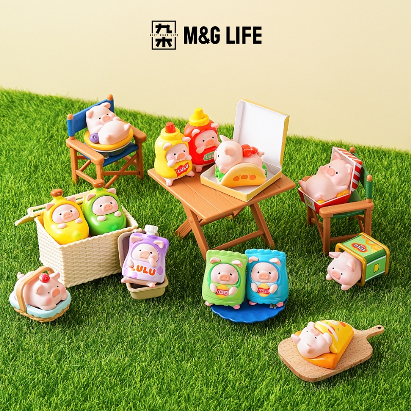 M&G LIFE x LULU Picnic Party Series Blind Box Desktop Ornaments Toys（Three in a bag）