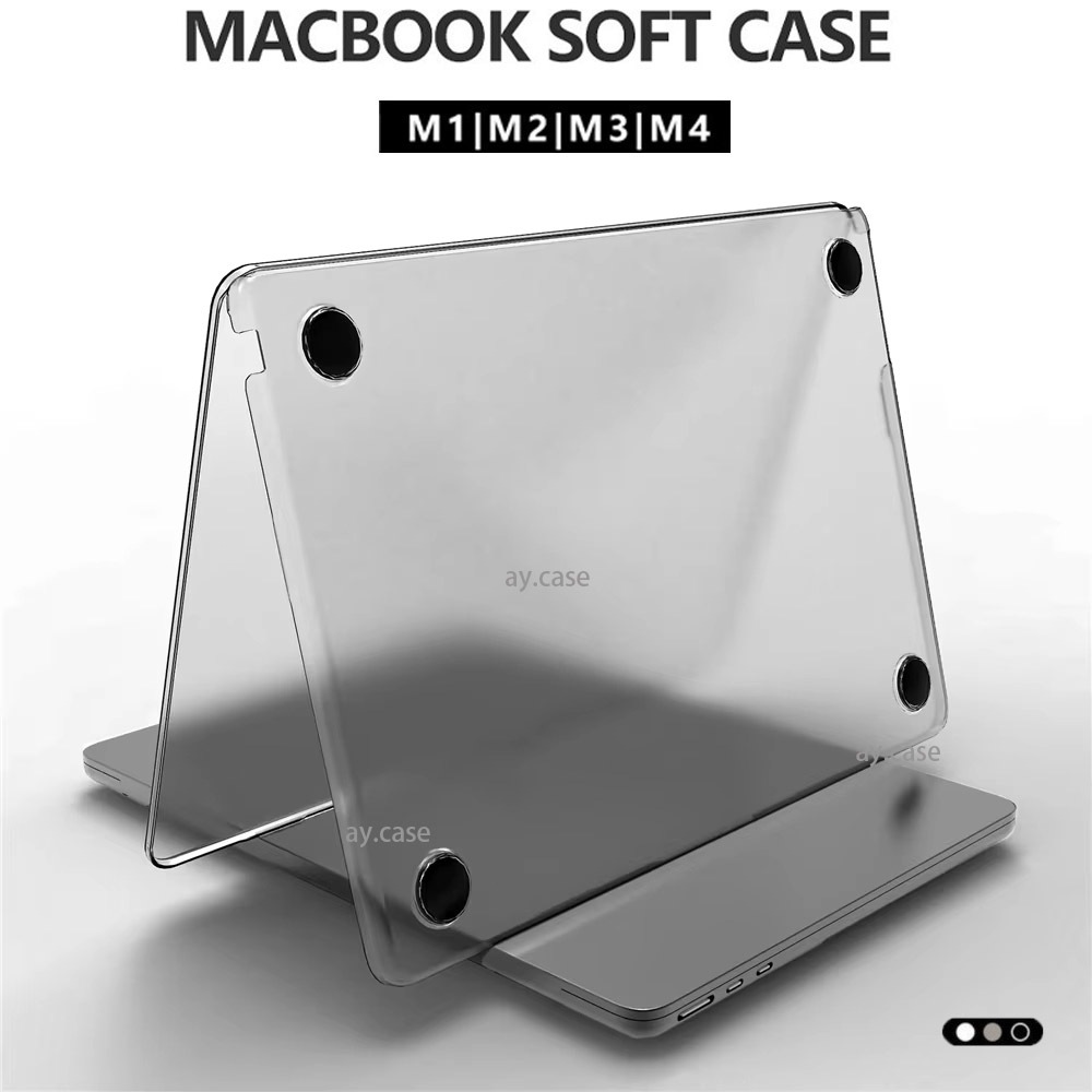 เคส Macbook Air13.6(M2/M3/M4),Pro14(A2442)เคสใสสำหรับแมคบุ๊ค Air15.3 A2941สำหรับแมคบุ๊ค Air13,Pro13 แป้นพิมพ์ จุกกันฝุ่น