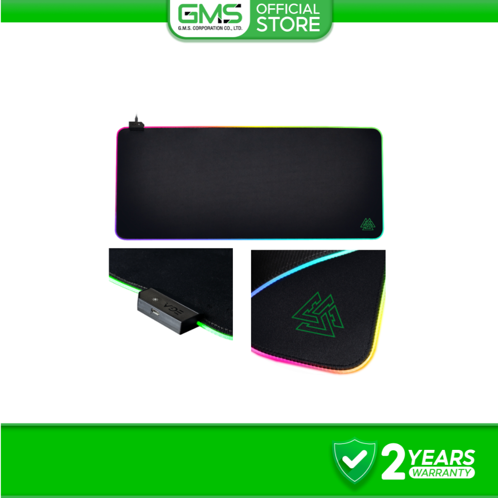 EGA แผ่นรองเมาส์ TYPE MP3 XXL 90x40x4cm RGB ปรับสีและเอฟเฟกต์ ใช้งานง่าย รับประกัน 2 ปี