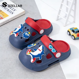 ส่งจากไทย 🚚 STELLAR (เพิ่ม2เบอร์)รองเท้าแตะรัดส้นเด็กลายการ์ตูนยางEVA พื้นนิ่ม ใส่สบาย มีกันลื่น 3-8 ปี