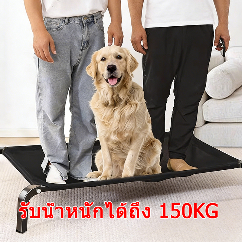 เตียงสัตว์เลี้ยง ที่นอนหมา ขนาด S/M/L/XL ผ้าตาข่าย ระบายอากาศ ถอดออกได้ ป้องกันความชื้น กันสนิม รูปที่ 3