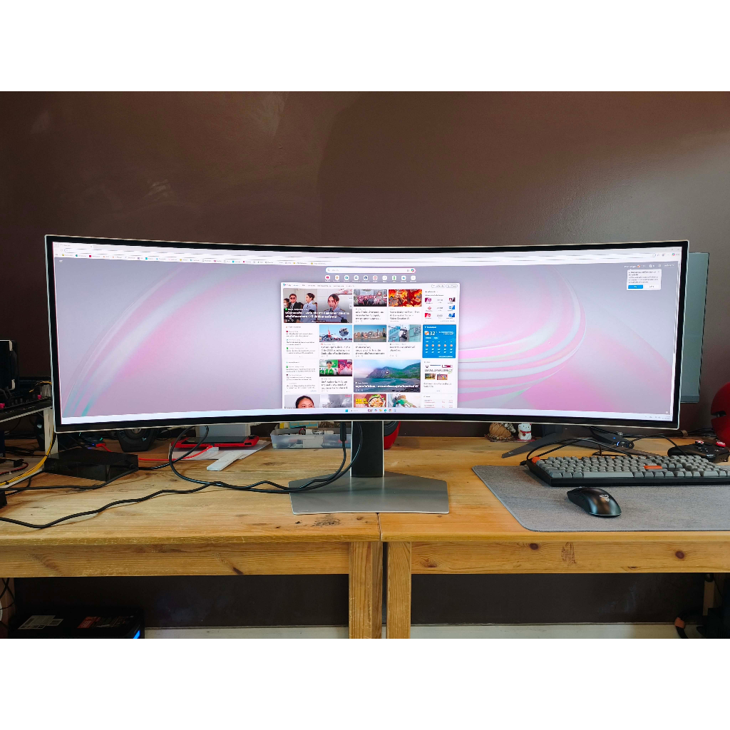 MONITOR (จอมอนิเตอร์) SAMSUNG ODYSSEY OLED G9 LS49CG934SEXXT - 49 INCH OLED 2K 240Hz CURVED FREESYNC