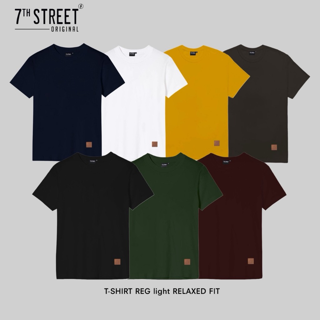 รวมลายเสื้อยืดคอกลมแขนสั้น 7ᵗʰ Street (Light) สีดำ สกรีนลายกราฟฟิค ทรงหลวม ไหล่ตก ไม่รัดตัว เนื้อผ้า 100% Cotton Rela...