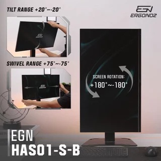 ERGONOZ แขนจับจอ ขาตั้งจอคอมพิวเตอร์ Monitor Arm รุ่น EASY HAS สำหรับหน้าจอ 17 - 32 นิ้ว