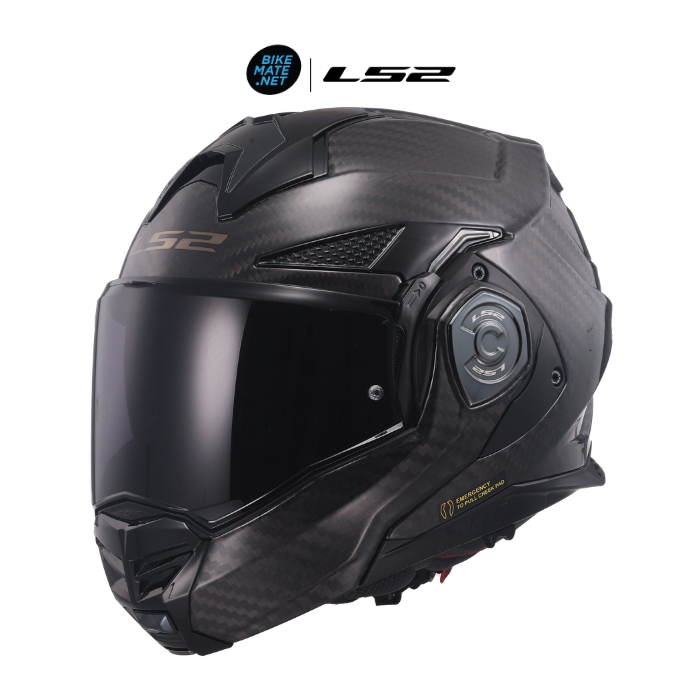 LS2 - FF901 Advant X C Solid Carbon  หมวกกันน็อคยกคาง