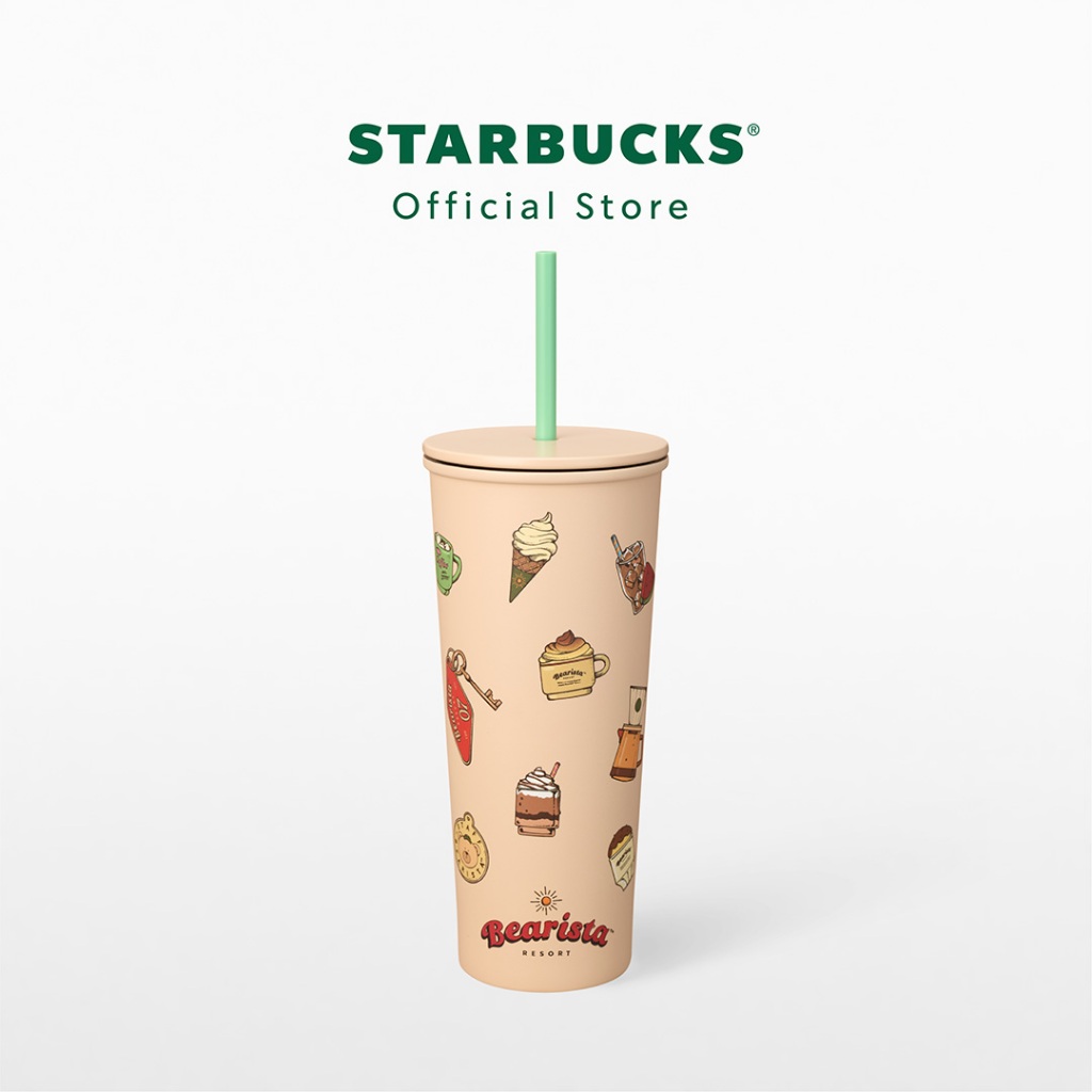 Starbucks Stainless Steel Bearista Resort Cold Cup 20oz. ทัมเบลอร์สตาร์บัคส์สแตนเลสสตีล ขนาด 20ออนซ์ A11179882