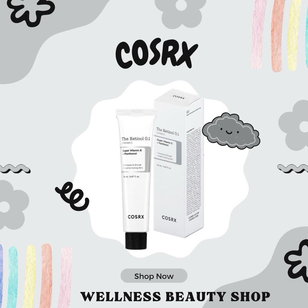 ลดราคา/ฉลากไทย COSRX The Retinol cream 20ml เดอะ เรตินอล 0.1 หมดอายุ 08/2026