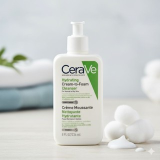 ฉลากไทย เซราวีครีม ทูโฟม คลีนเซอร์ 236 ml CERAVE HYDRATING C…