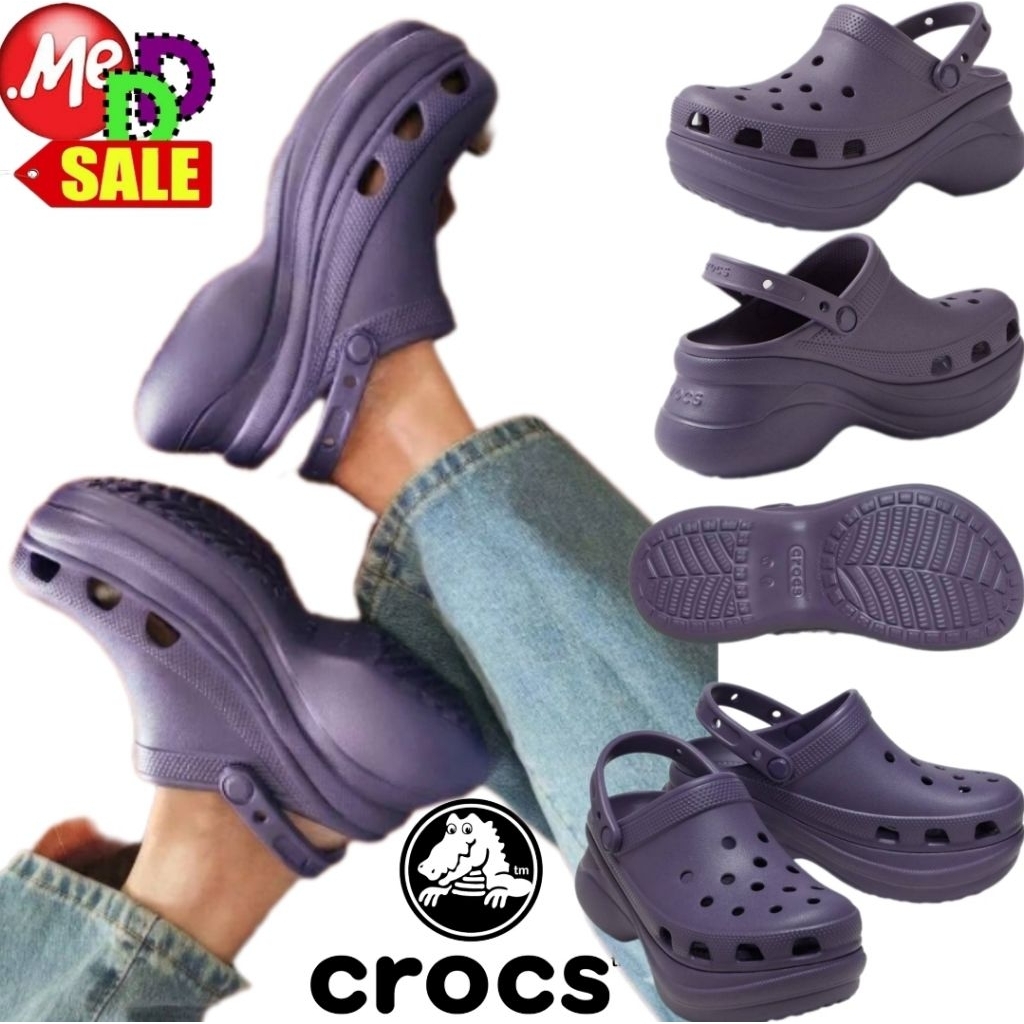 CROCS - ใหม่ รองเท้าลำลองเด็กโต Crocs Clog รุ่น Disney Minnie Mouse / Shrek / Holiday Sweater / Lite