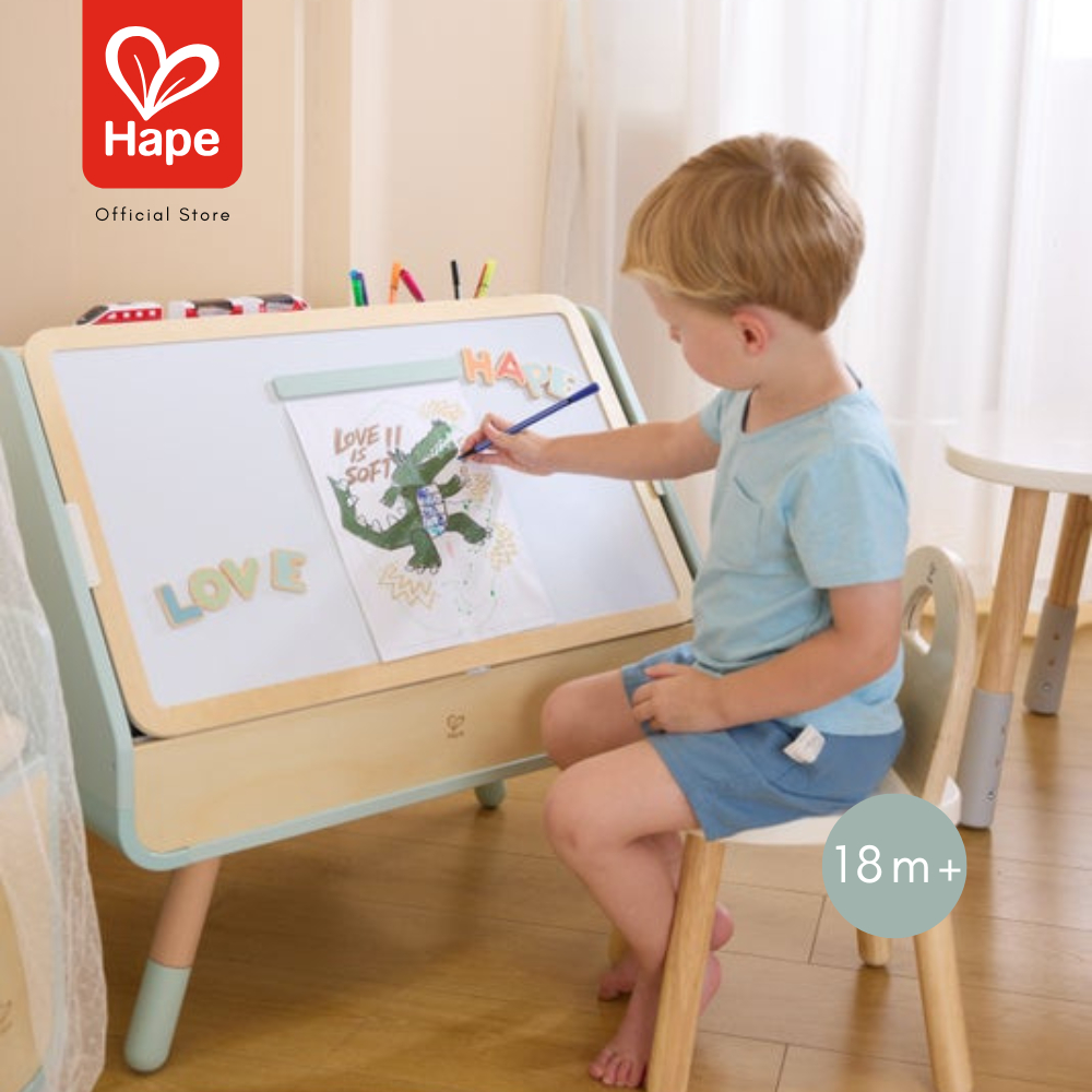 Hape - READ & DRAW SLING BOOK SHELF        ตู้หนังสือ & โต๊ะวาดเขียน        18m+ รูปที่ 2