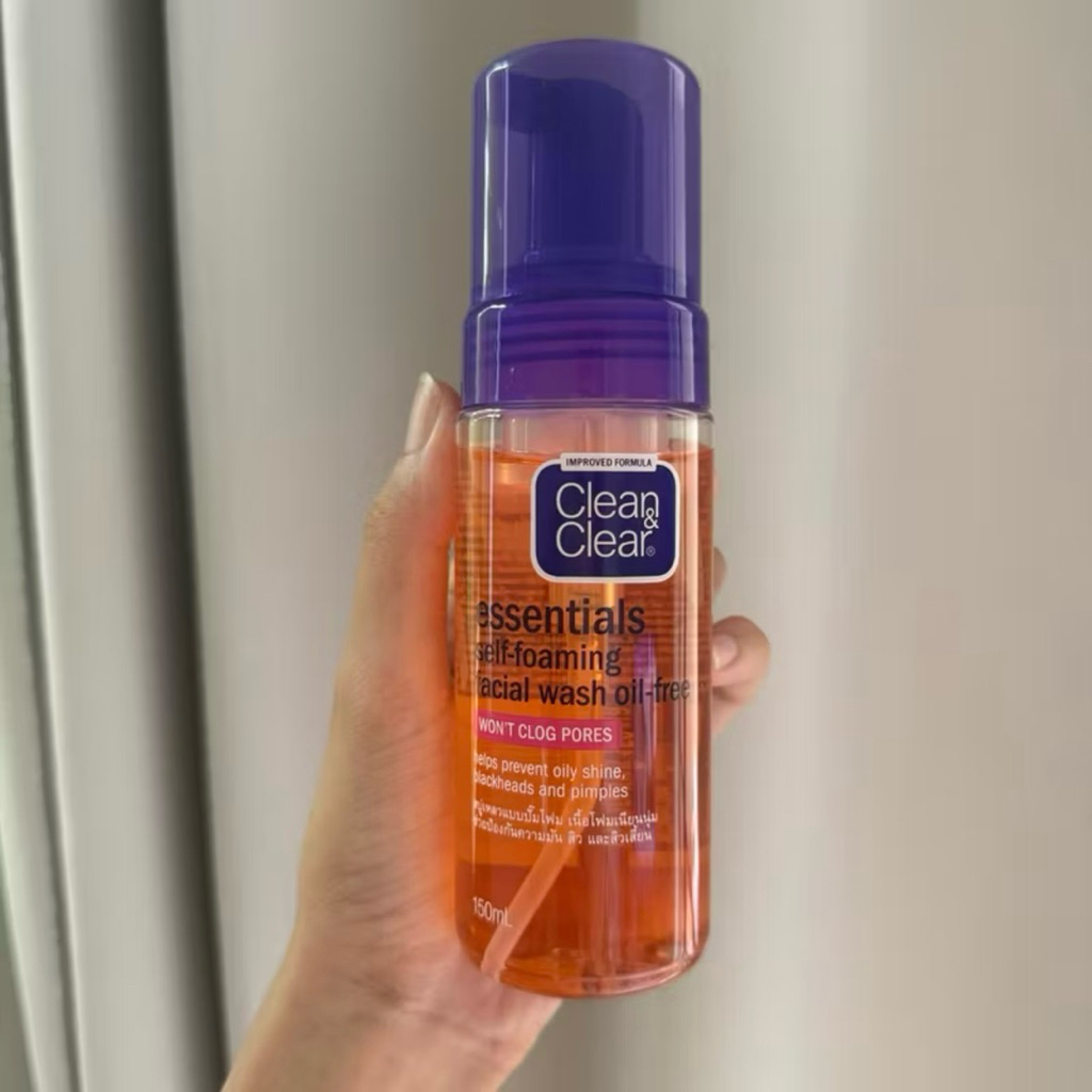 Clean & clear Foaming face wash 100ml และ 150ml คลีน แอนด์ เคลียร์ โฟมล้างหน้า
