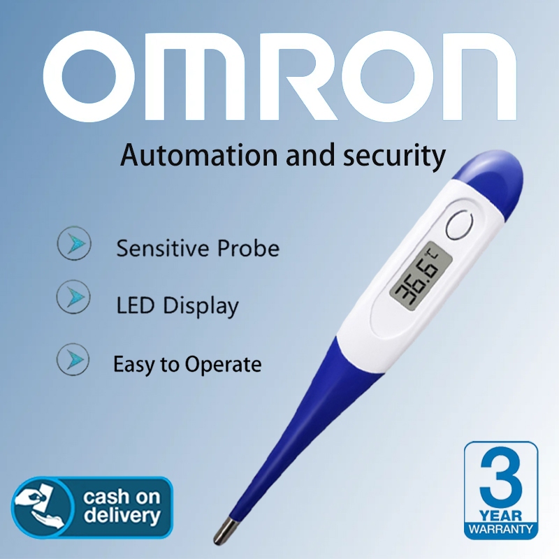 Omron digital soft tip thermometer เทอร์โมมิเตอร์ดิจิทัลกันน้ำรุ่นนี้มีปลายอ่อนนุ่ม เหมาะสำหรับทารก เด็ก และผู้ใหญ่