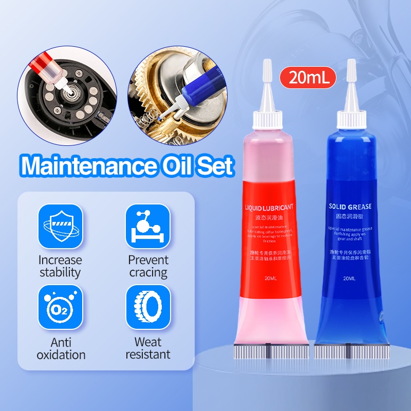 จารบีรอกตกปลา จารบีใส่รอก ป้องกันจาระบี 40ML น้ำมันหล่อลื่นสำหรับรอกตกปลา