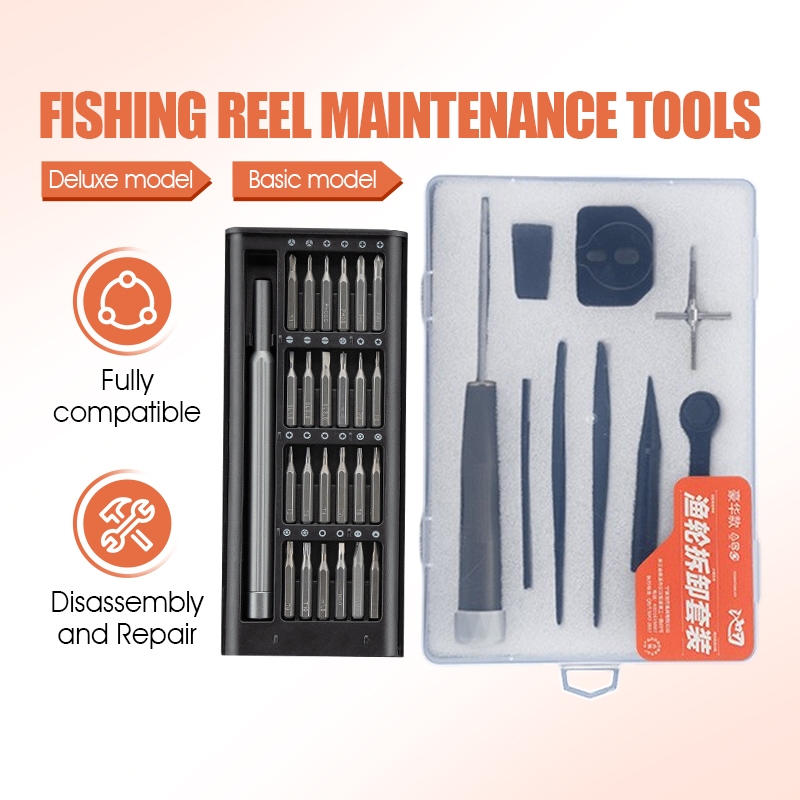 ชุดเครื่องมือบํารุงรักษา Baitcasting Reel อะไหล่ถอดชิ้นส่วนตกปลา Reel Unload อุปกรณ์ตกปลา