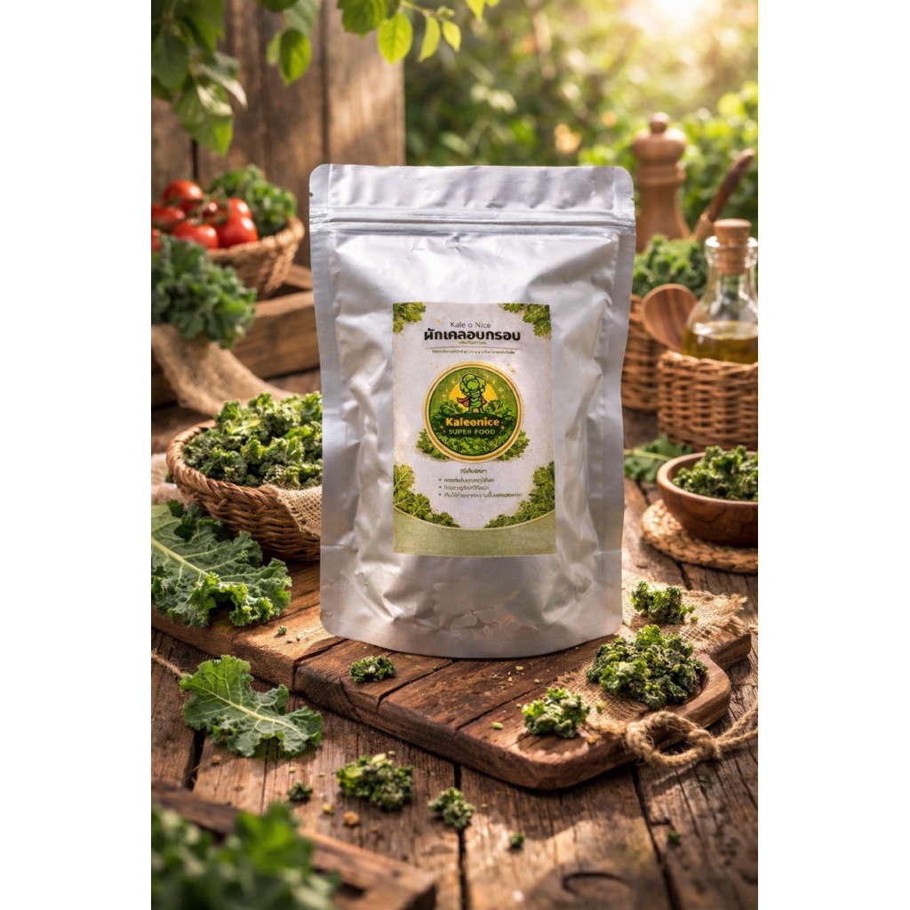 Kale o Nice ผักเคลอบกรอบ (Crispy Kale)
