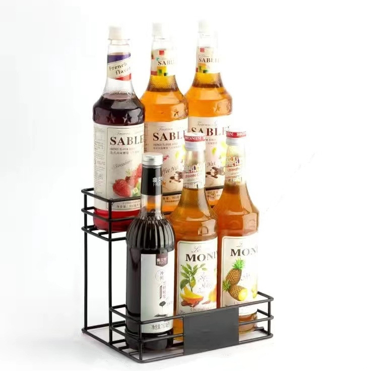 ชั้นวางขวดแก้วกดน้ำเชื่อม 6 ขวด Syrup Rack 6 Bottle 2 ชั้น