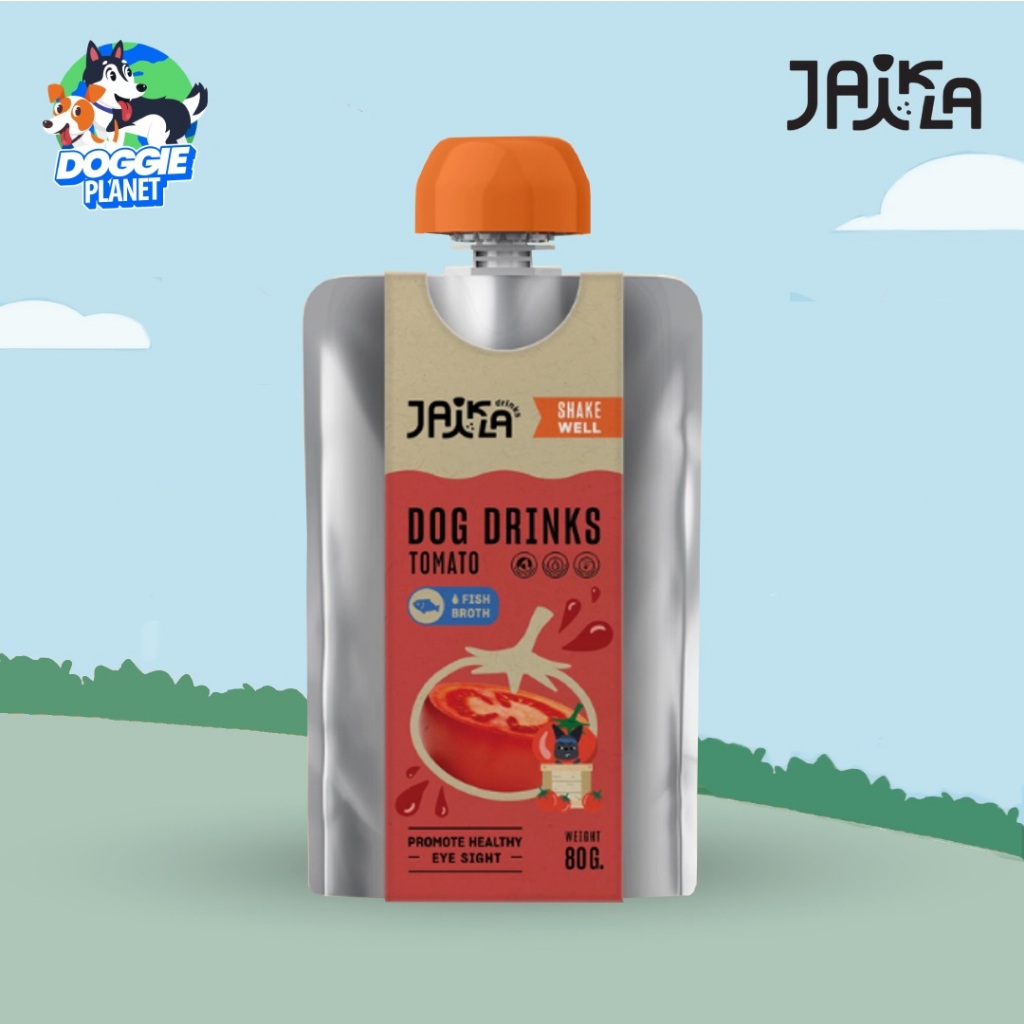 JAIKLA Tomato Juice & Fish Broth น้ำผัก ผสมวิตามิน - มะเขือเทศ วิตามินอี & ซุปปลา บำรุงสายตา 80 ก.