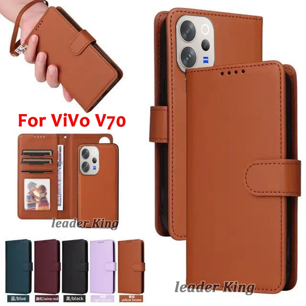 เคสฝาพับ มีล็อค สำหรับ VIVO V70 5G Y05 Y21D Y31 5G Y17S Y15S Y01 Y27 4G/5G Y36 Y78 Y02 Y02A Y02T Y16 Y22 Y35 Boss