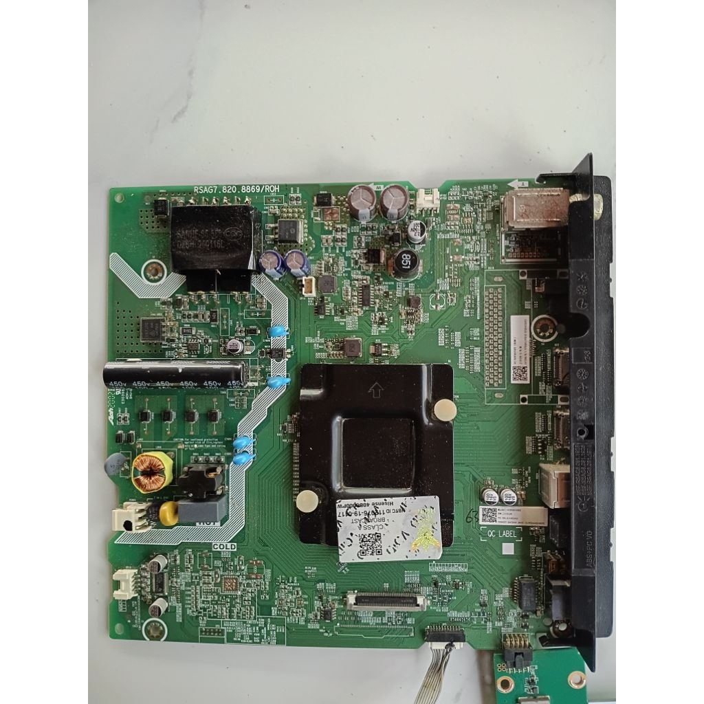 เมนบอร์ดทีวีHisense 40นิ้วรุ่น40B6000PW ของแท้ถอดจากเครื่อง