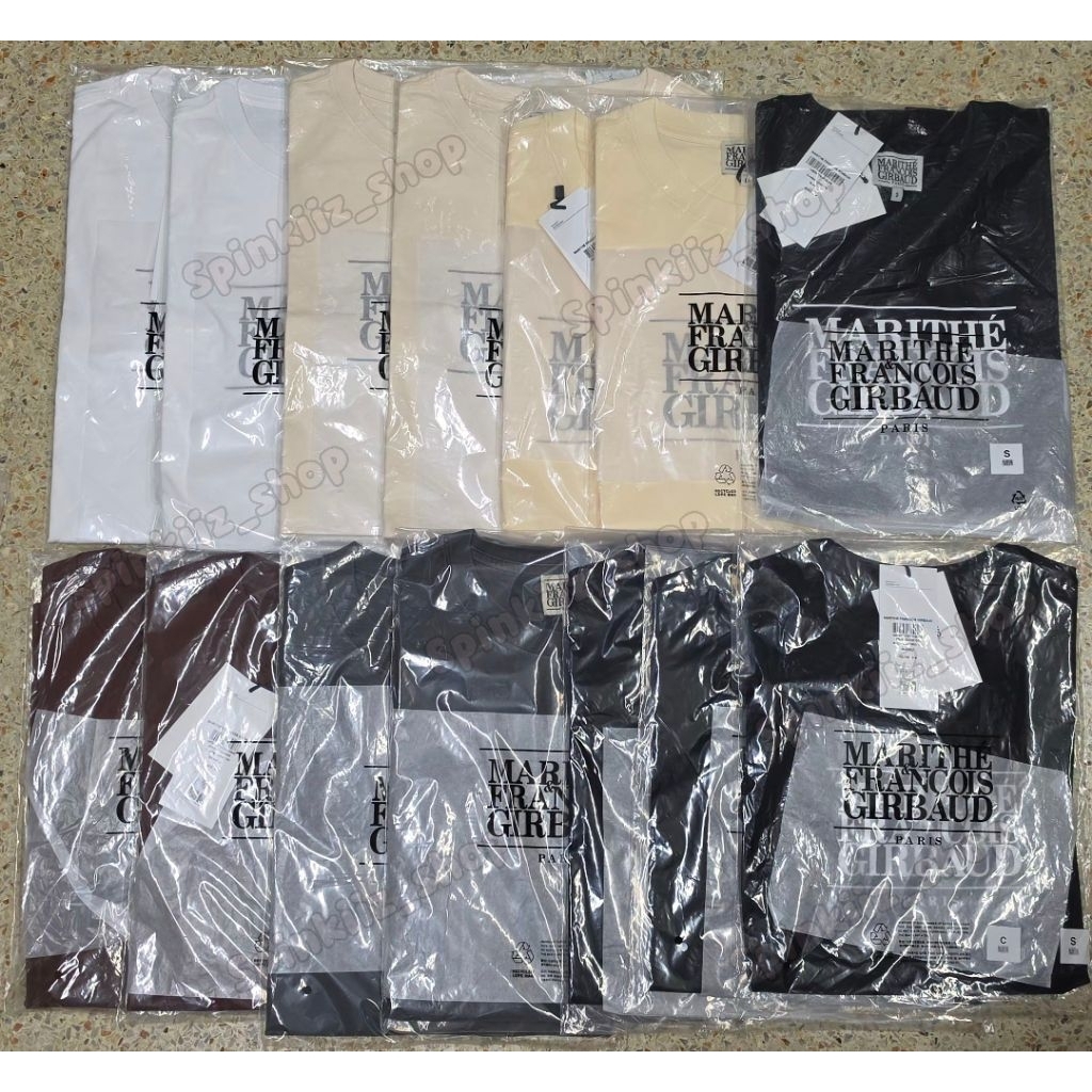 (สินค้าพร้อมส่ง!!) เสื้อ Marithe W Vintage Baseball Ringer tee นำเข้าจาก🇰🇷 (ส่งแมสได้คะ🛵)