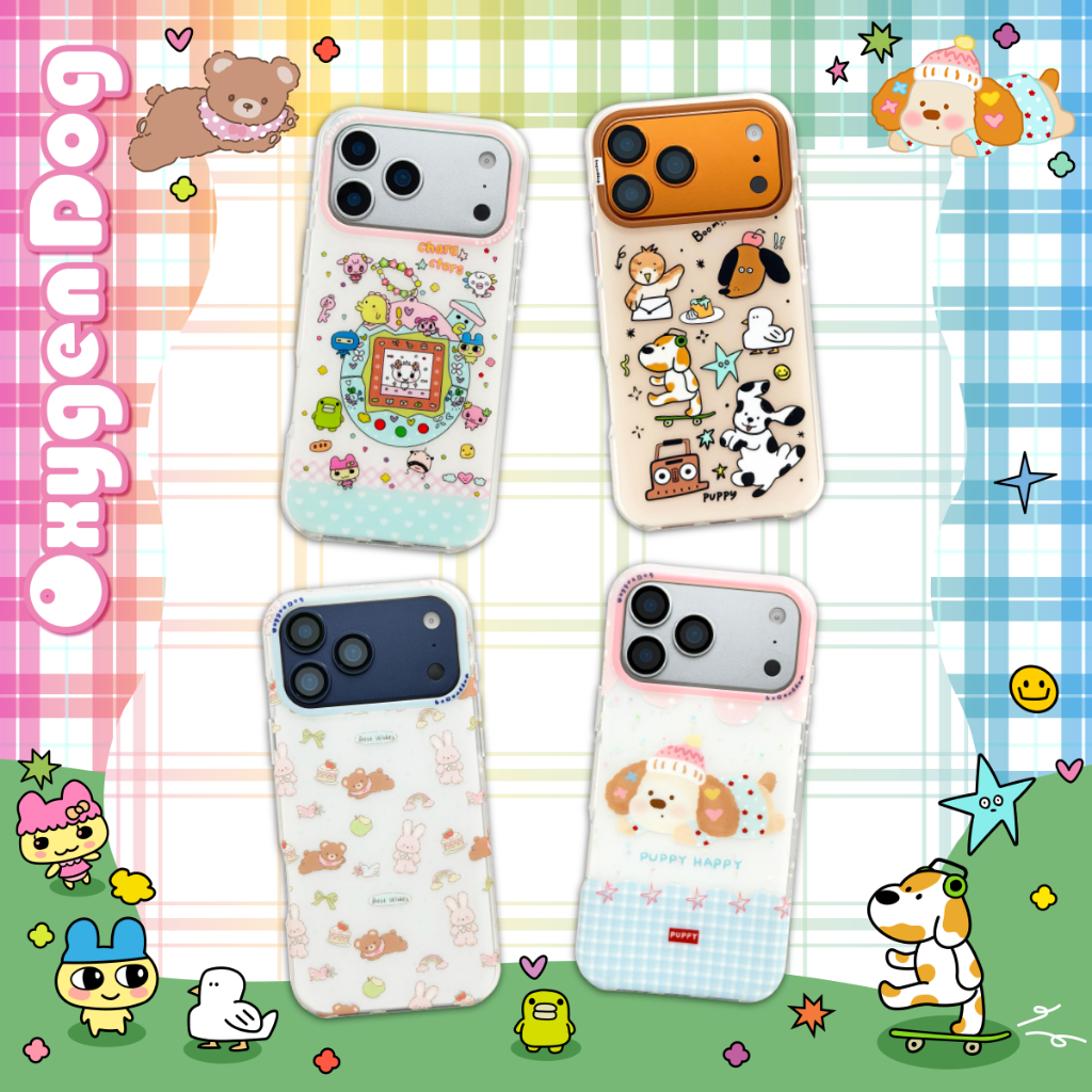 Oxygendog case เคสไอโฟน ลายการ์ตูน For ipone 17promax 17pro 17 16ProMax 16 15ProMax 15 14 13