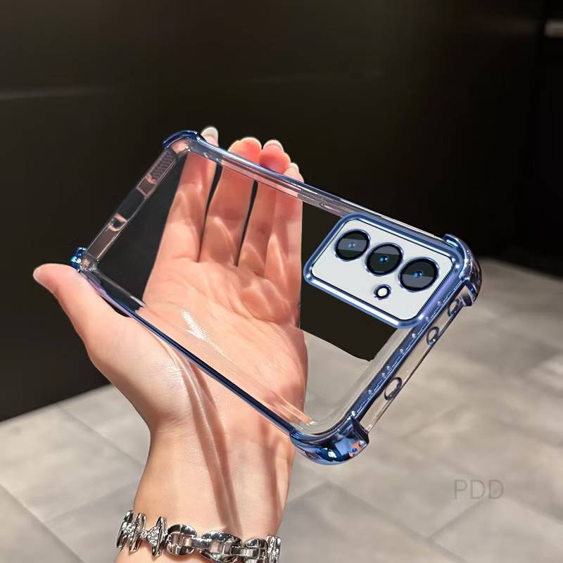 เคสใส กันรอยเลนส์กล้อง VIVO Y20 Y12S Y12A Y3S Y33S Y33T เคสขอบสี หรูหรา กันกระแทก Q1