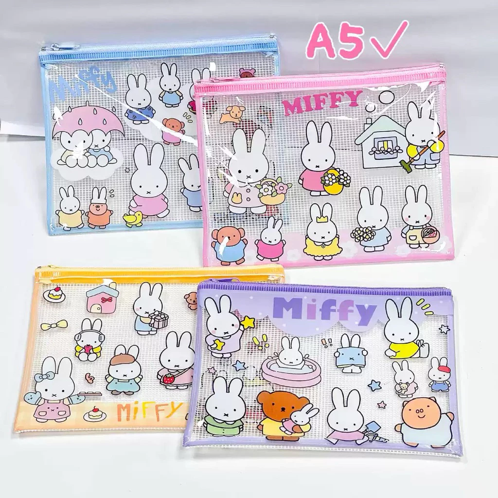 กระเป๋าใส่เอกสาร ซองซิปใส่ของ จัดระเบียบ A5, A4 ลายน่ารัก กระเป๋าสตางค์มินิ มีลายให้เลือกเยอะมาก