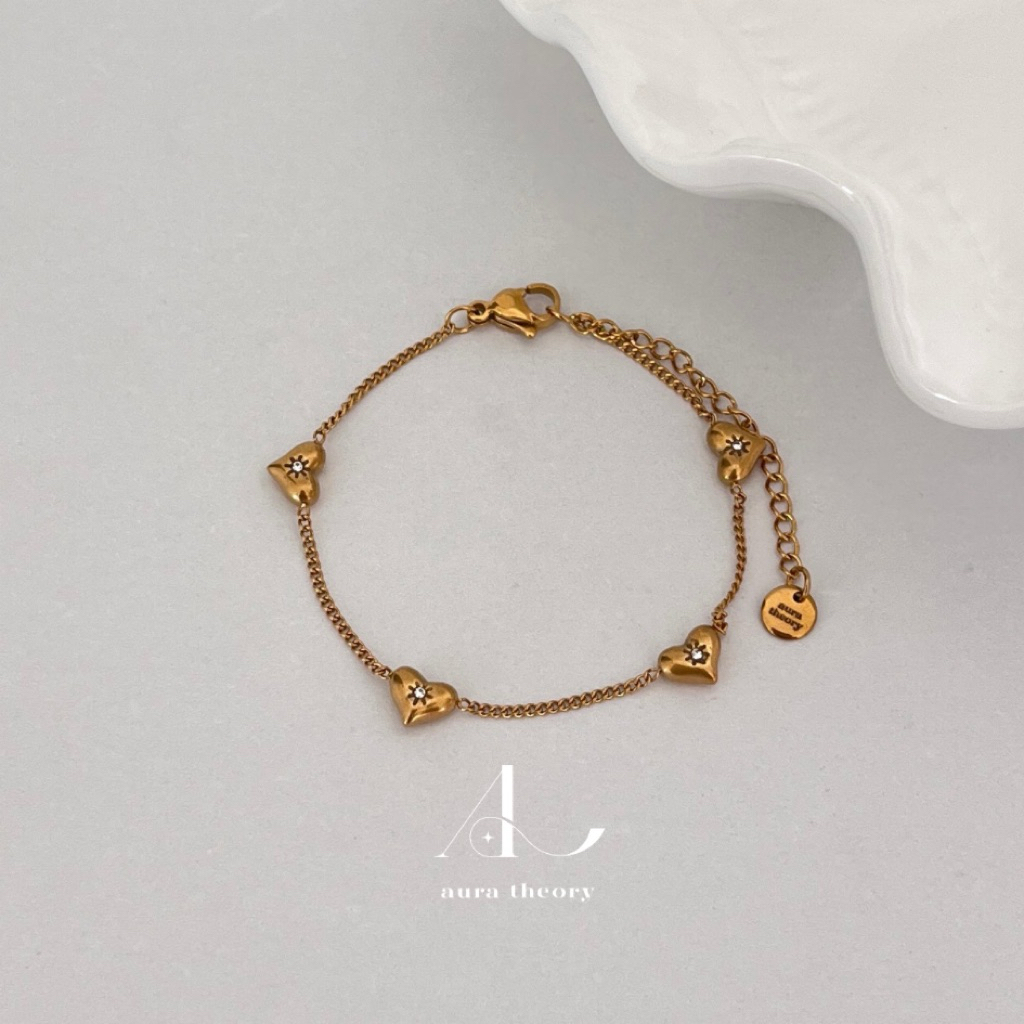 สร้อยข้อมือสแตนเลส aura theory roman link bracelet