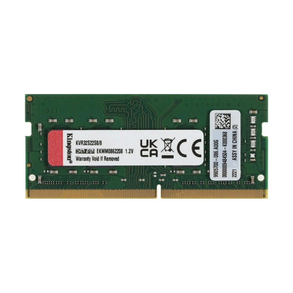 แรม RAM NOTEBOOK DDR4/3200 8GB KINGSTON VALUE 8GB BUS3200 (KVR32S22S8/8) ประกัน LT