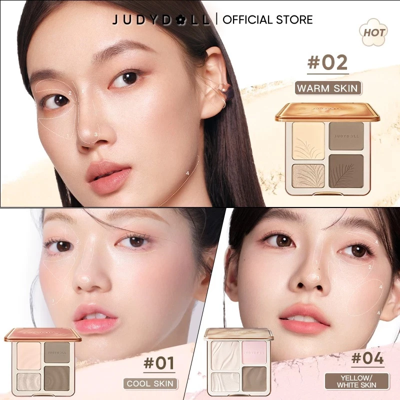 【ส่งจากไทย】JUDYDOLL HIGHLIGHT & CONTOUR 9g จูดี้ดอล ไฮท์ไลท์ & คอนทัวร์ กันน้ำ ติดทนนาน thumbnail 5