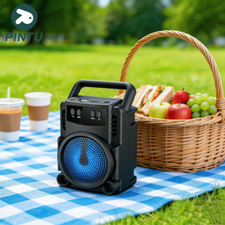 ลำโพงไร้สาย GTS1360 ดอก 3 นิ้ว เบสหนัก เสียงดีมีไฟLEDขณะเล่น…