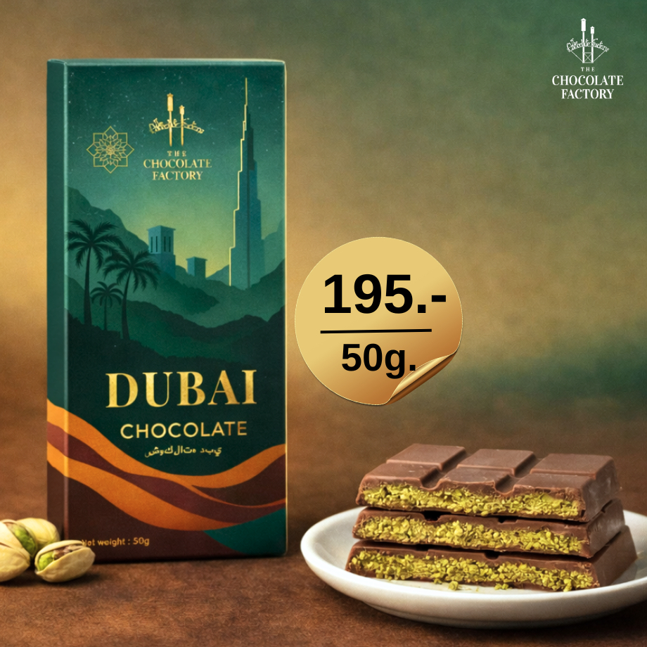 The Chocolate Factory : Chocolate Bar Dubai ช็อกโกแลตบาร์ดูไบ ขนาด 210 กรัม และ 50 กรัม