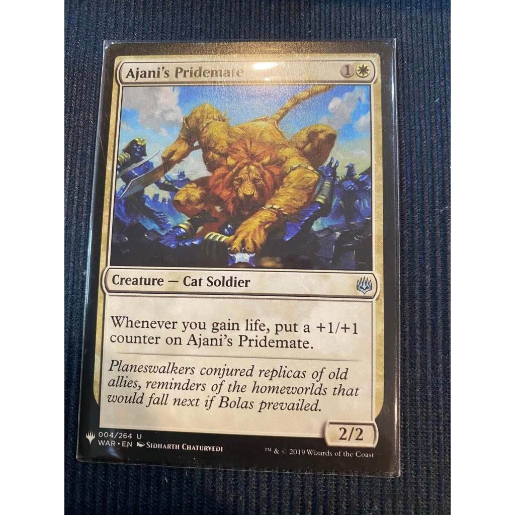 MtG Single Card: Ajani's Pridemate                Set: WAR         Rarity: Common