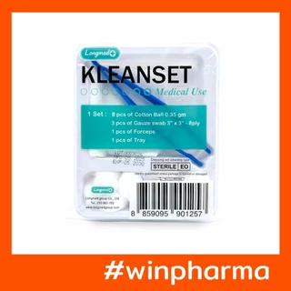 [ยกกล่อง 12 ชุด]KLEANSET คลีนเซต DRESSING SET ชุดทำแผล