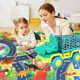 JoyToys รถบรรทุก แม็คโคร ไดโนเสาร์ ยอดนิยม พร้อมไดโนเสาร์ในเซ็ท รถของเล่น รถบรรทุกไดโนเสาร์ยอดนิยม