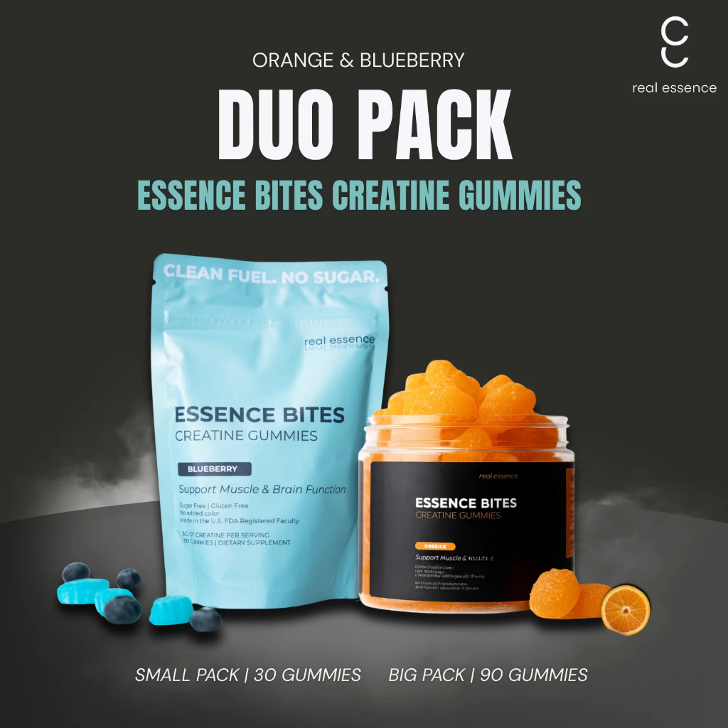 ครีเอทีนกัมมี่ DUO PACK Sour Orange + Blueberry | Creatine Gummies เจ้าแรกในไทย มีผลตรวจรองรับ เพิ่มแรง ฟื้นฟูกล้ามเนื้อ