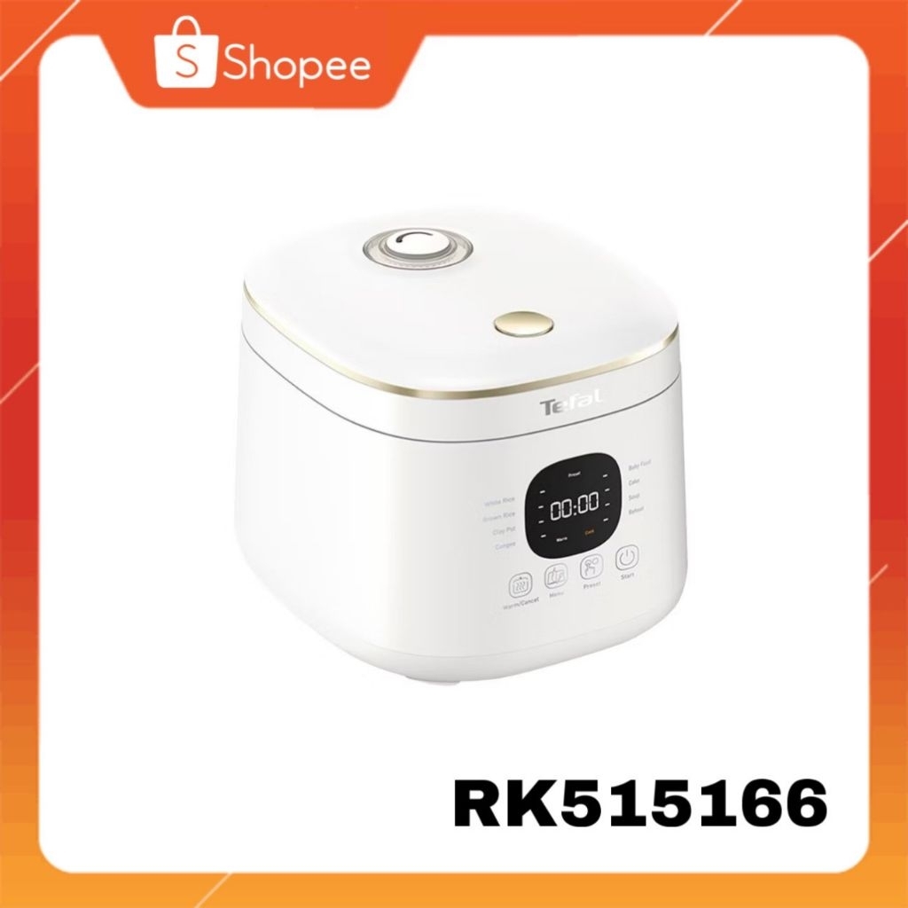 Tefal หม้อหุงข้าว AI อัจริยะ รุ่น RK515166 Rice Mate ขนาด 0.7 ลิตร ขนาดกระทัดรัด RK5151