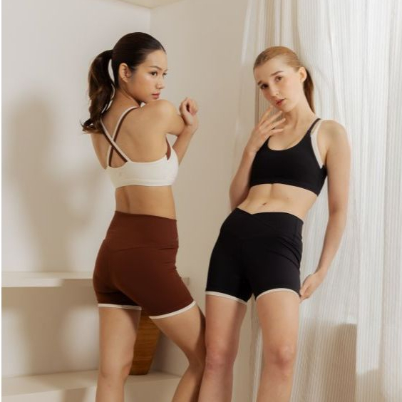 Pleased Planet - Biker Shorts กางเกงขาสั้น ออกกำลังกาย โยคะ พิลาทิส - Sustainable Activewear