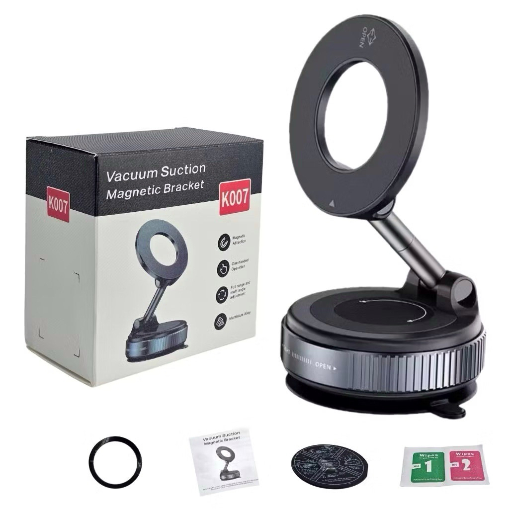 ✅ ที่วางโทรศัพท์ในรถยนต์ K007 แม่เหล็กยึดแน่น พับได้ 360° สูญญากาศปรับได้ ใช้ได้ทุกพื้นผิว