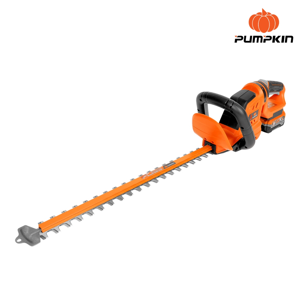 เครื่องตัดเเต่งพุ่มไม้ไร้สาย 20 นิ้ว รุ่นใบตรง 20V - PUMPKIN รหัส 50427