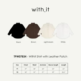 Withit Shirt with Leather Patch เสื้อเชิ้ต - TPW07834