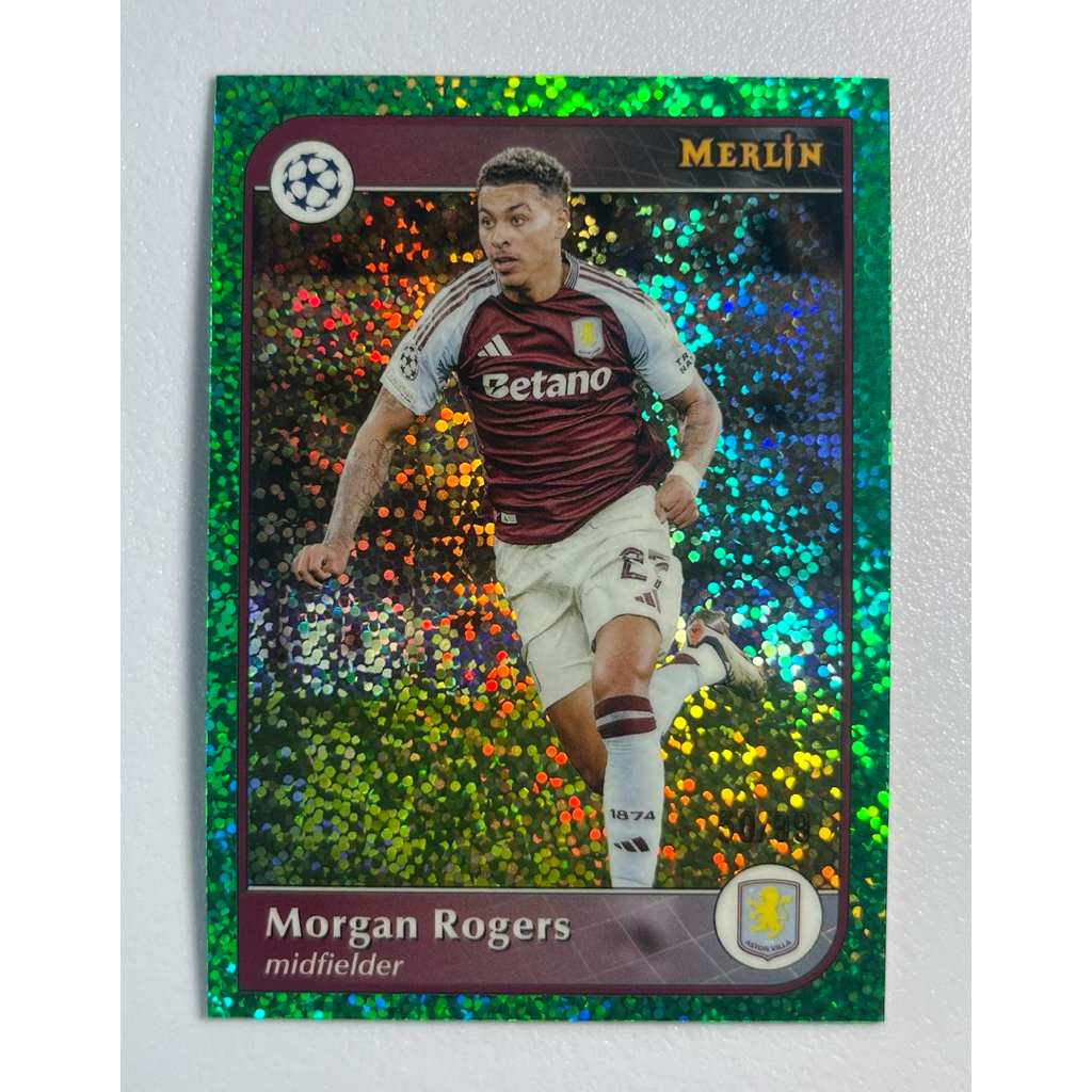 การ์ดฟุตบอล 2024/25 – Morgan Rogers – Topps Merlin Collections UEFA Club Competitions /99